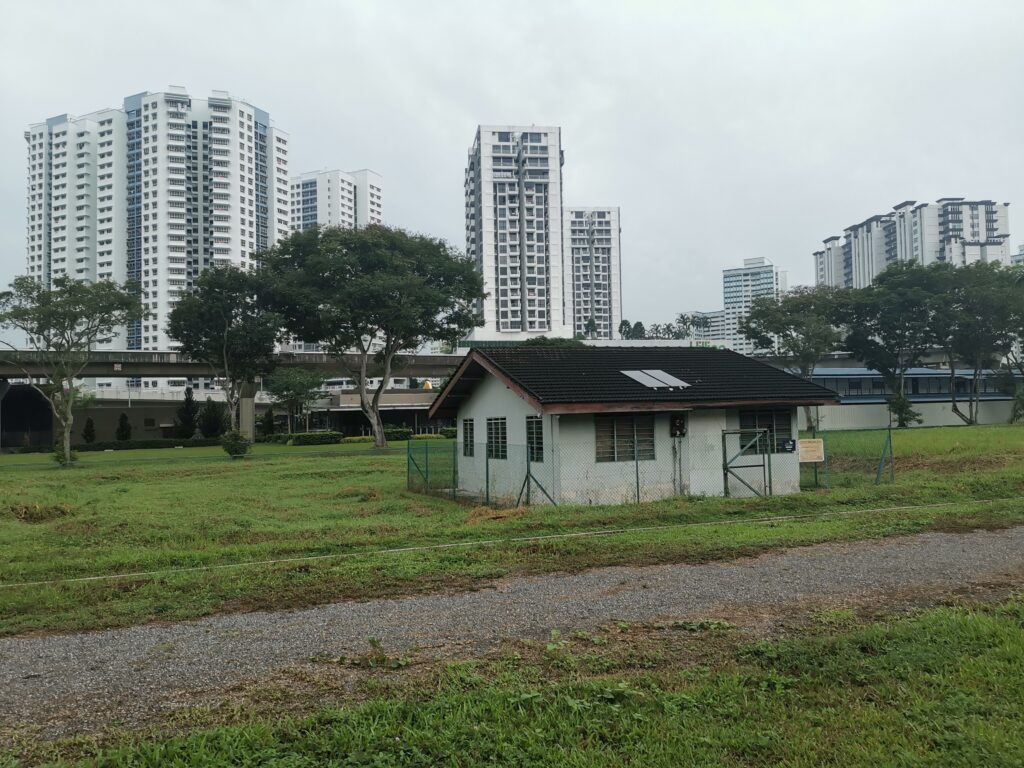 Section of rail corridor at Bukit Panjang