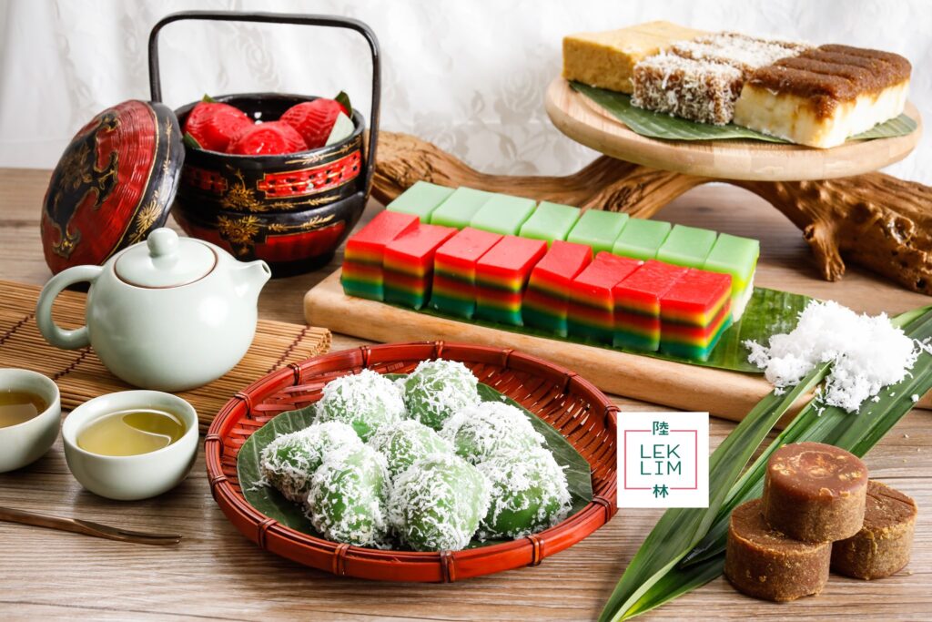 Assorment of nonya cake at Lek Lim Nonya Cake Confectionery