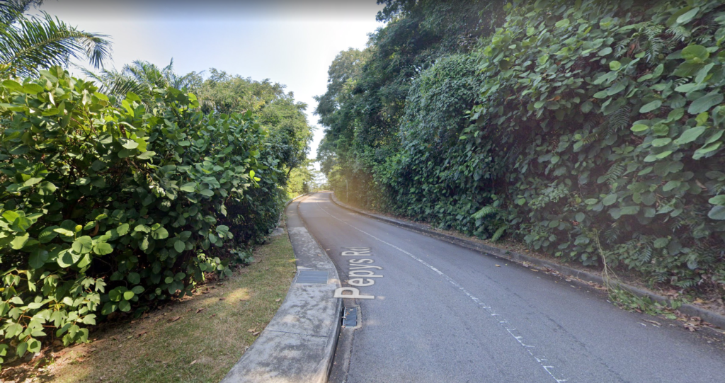 Steep slope at pepys road