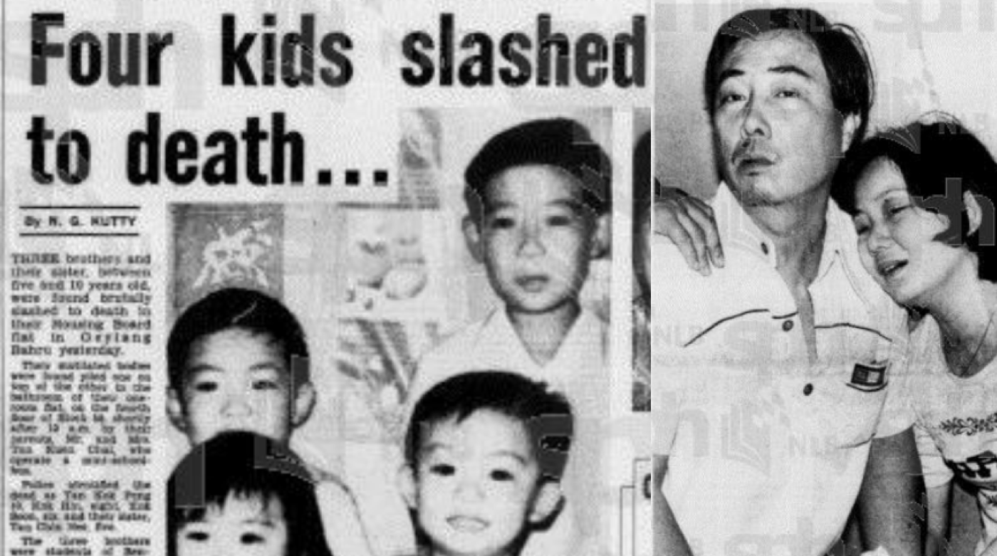 Newspaper clipping of Tan Family Murder