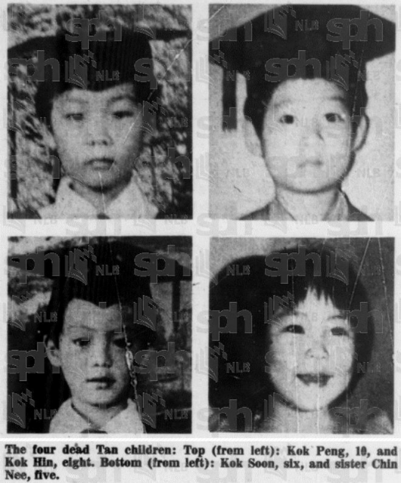 Picture of children in 1979 Geylang Bahru Tan family murder