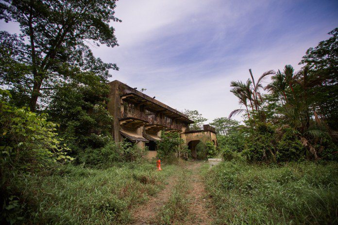 path leading to abandoned istana woodneuk