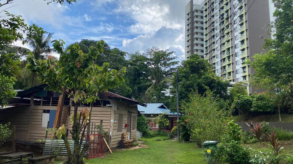 Contrast of kampong lorong buangkok and new hdb flats