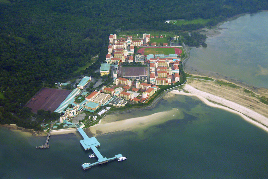 Aerial view of Pulau Tekong