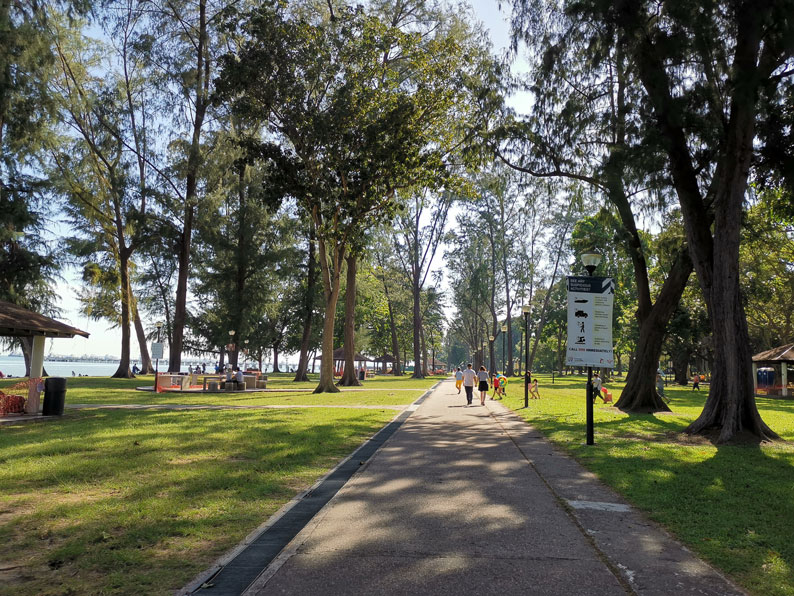 Path along Singapore east coast park